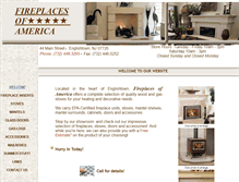 Tablet Screenshot of fireplacesofamerica.com